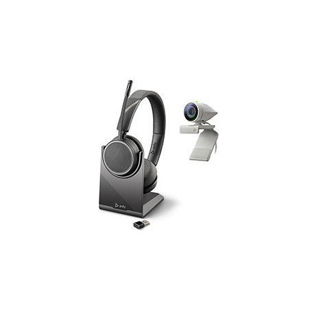 Webcam Studio P5+Cuffia Voyager 4220-Poly