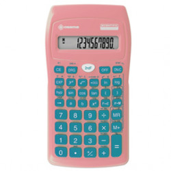 Calcolatrice scientifica OS 134/10 BeColor rosa chiaro tasti petrolio Osama