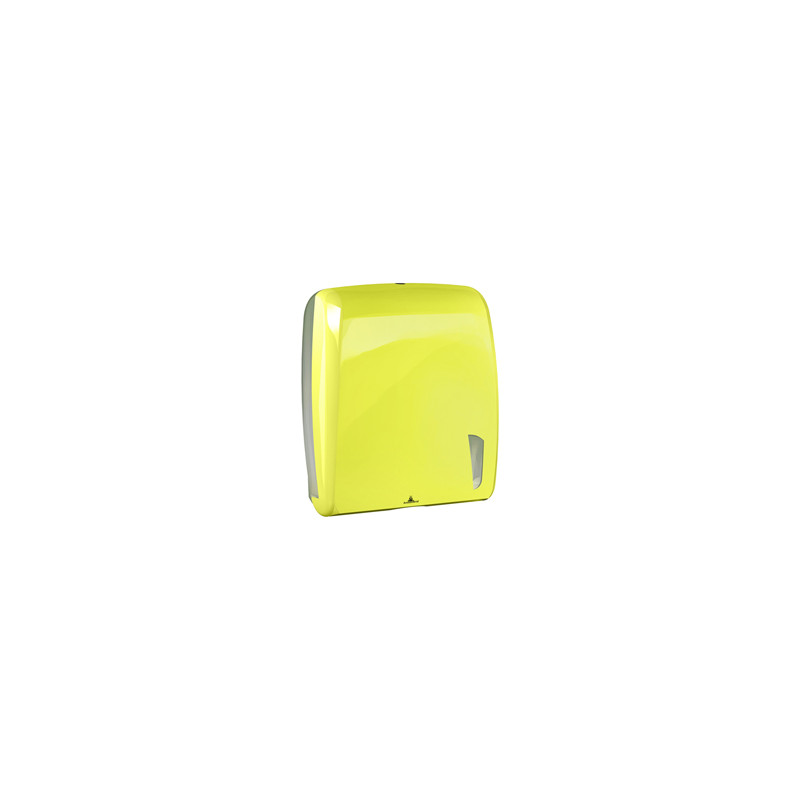 Dispenser carta asciugamani Skin piegati a C e Z 450 fogli giallo fluo