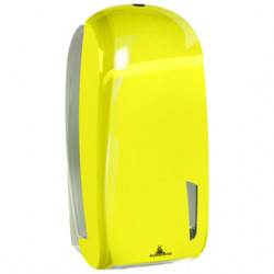 Dispenser carta igienica interfogliata Skin a V e Z 550/450 fogli giallo fluo