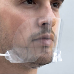 Mascherina di protezione trasparente in PET Nube