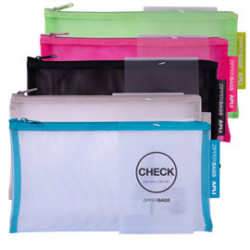 Astuccio zip in nylon 23x13cm colori assortiti Apli
