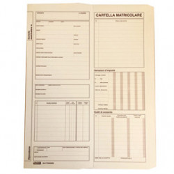 Cartellina matricolare con vano portadocumenti 32,5x25,5cm DU175500000