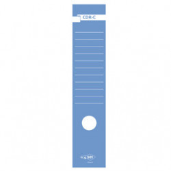 Busta 10 copridorso CDR-C carta adesiva blu 7x34,5cm SEI ROTA