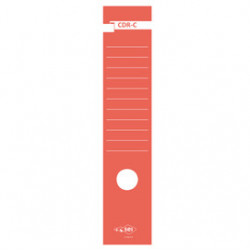 Busta 10 copridorso CDR-C carta adesiva rosso 7x34,5cm SEI ROTA