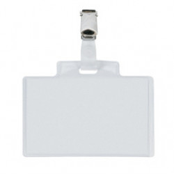 100 portanome Pass 3E 9,5x6cm c/clip in metallo Sei Rota