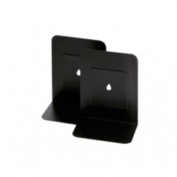 COPPIA REGGILIBRI IN METALLO NERO ART.088