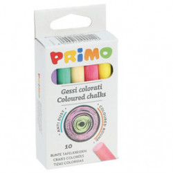 SCATOLA 10 GESSETTI TONDI COLORATI Primo