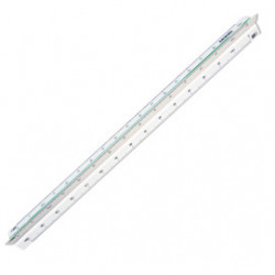 SCALIMETRO ISOTECK ARDA 30CM PER CATASTO (SCALE 1:500-1000-1250-1500-2000-2500)