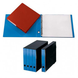 PORTATABULATI SINGOLO AD ANELLI 204G 31,5X42CM AZZURRO