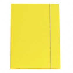 CARTELLINA CON ELASTICO 32PL 25X34CM GIALLO