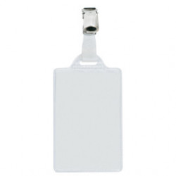100 portanome Pass 1E 5,5x8,5cm verticale c/clip in metallo Sei Rota