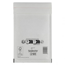 10 Buste imbottite BIANCHE C 15X21cm UTILE MAIL LITE® SEALED AIR®
