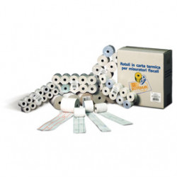 BLISTER 10 ROTOLI CARTA CALCOLO 57MM X 35MT Ø 60MM 60gr