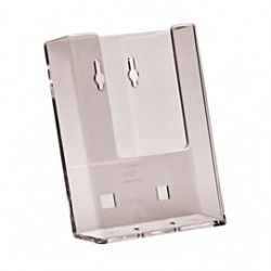 PORTA DEPLIANT 1/3 A4 DA PARETE TRASPARENTE