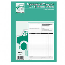 BLOCCO DDT CARICO TENTATA VENDITA A4 50 FG AUTORIC. E5220C EDIPRO