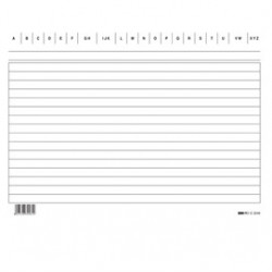 100 SCHEDE RIGATE ORIZZONTALE 15X21CM E3246BL EDIPRO
