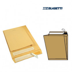 10 BUSTE A SACCO AVANA 190X260X40MM CON SOFFIETTI E STRIP MONODEX