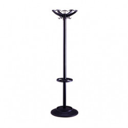 APPENDIABITI 168CM A 5 POSTI C/PORTAOMBRELLI NERO