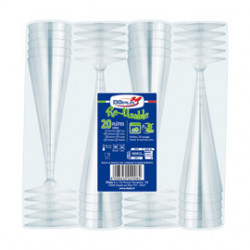 20 BICCHIERI FLUTES DIAMANT MONOUSO DOPLA