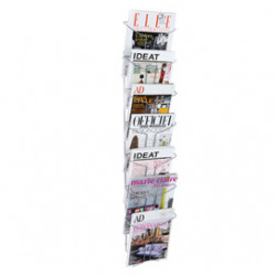 ESPOSITORE DA PARETE A 7 TASCHE A4 IN METALLO ALBA
