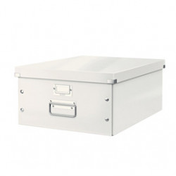 SCATOLA ARCHIVIO GRANDE CLICKSTORE BIANCO METAL
