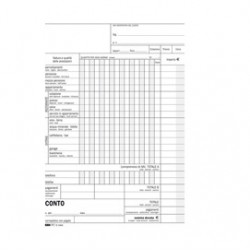 BLOCCO CONTO ALBERGO/PENSIONE 15GG 23X15CM 100FG USO MANO E5965