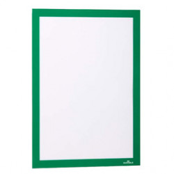 Cornice espositiva adesiva Duraframe® A4 21x29,7cm verde DURABLE