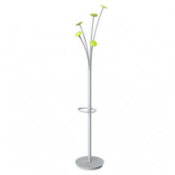 Appendiabiti 5 posti 175cm grigio/verde c/portaombrelli Alba