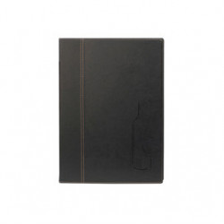 CARTA DEI VINI A4-24x34cm NERO TRENDY con 1 INSERTO DOPPIO