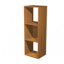 LIBRERIA 3 CASELLE 35,9x29,2cm-H103,9cm NOCE CHIARO - RAINBOW