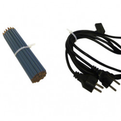 BUSTA 100 FASCETTE IN NYLON 100X2,5 MM BIANCO