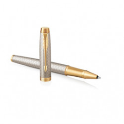ROLLER IM PREMIUM WARM GREY METAL CHISELLED PARKER
