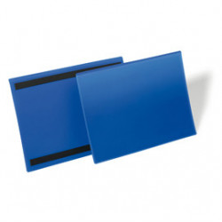 50 buste identificazione magnetiche 297x210mm (A4-ORIZ.) art.1745 Blu DURABLE