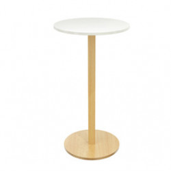 Tavolo alto Ø60 x H110cm Bianco Woody Paperflow