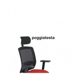 Poggiatesta Nero per seduta Molly A