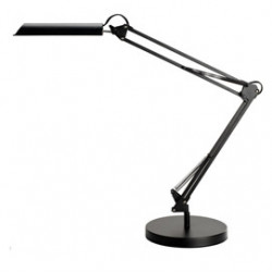 Lampada da tavolo Swingo Led 10W Nero con base e morsetto Unilux