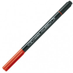 Pennarello a 2 punte AQUA BRUSH DUO carminio scuro LYRA