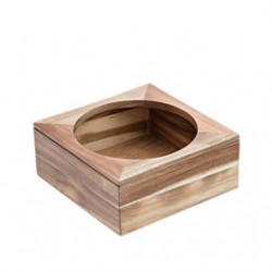 Supporto ciotola in bamboo 26x26x11cm naturale Leone