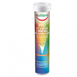 Integratore PiU' VitamineMinerali Gusto Lemon Lime 20 Compresse 86gr Equilibra