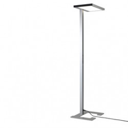Lampada in metallo LUCTRA VITAWORK HCL da terra 12.000lm argento