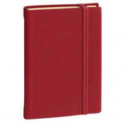 Agenda settimanale Ministro Prestige 16x24cm Silk bordeaux 2024 Quo Vadis