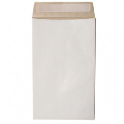 100 Sacchetti bianchi antistrappo Secursac 19x26x4cm B5 130gr