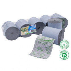 Blister 5 rotoli RC carta termica Green Roll 48gr 79mm x 80mt Ø78mm - Riciclabil