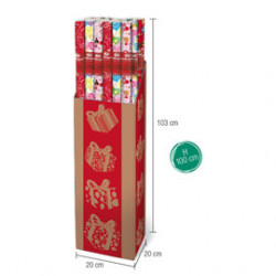 Rotolo carta regalo natale Bambini 3x1mt colori assortiti Sadoch