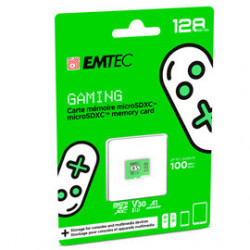 Emtec mSD 128GB UHS-I U3 V30 A1 Gaming Verde